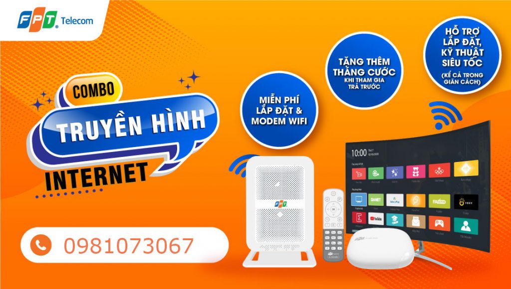 Dịch vụ combo Internet và Truyền hình của FPT Play Max