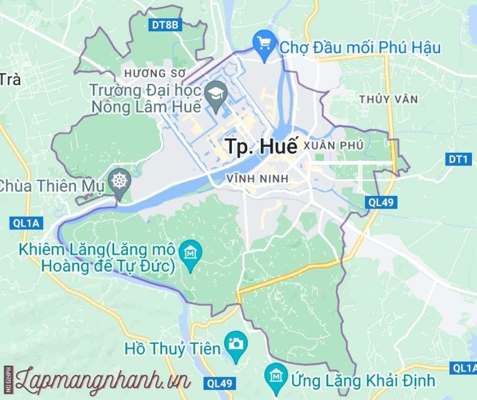khu vực lắp mạng fpt huế