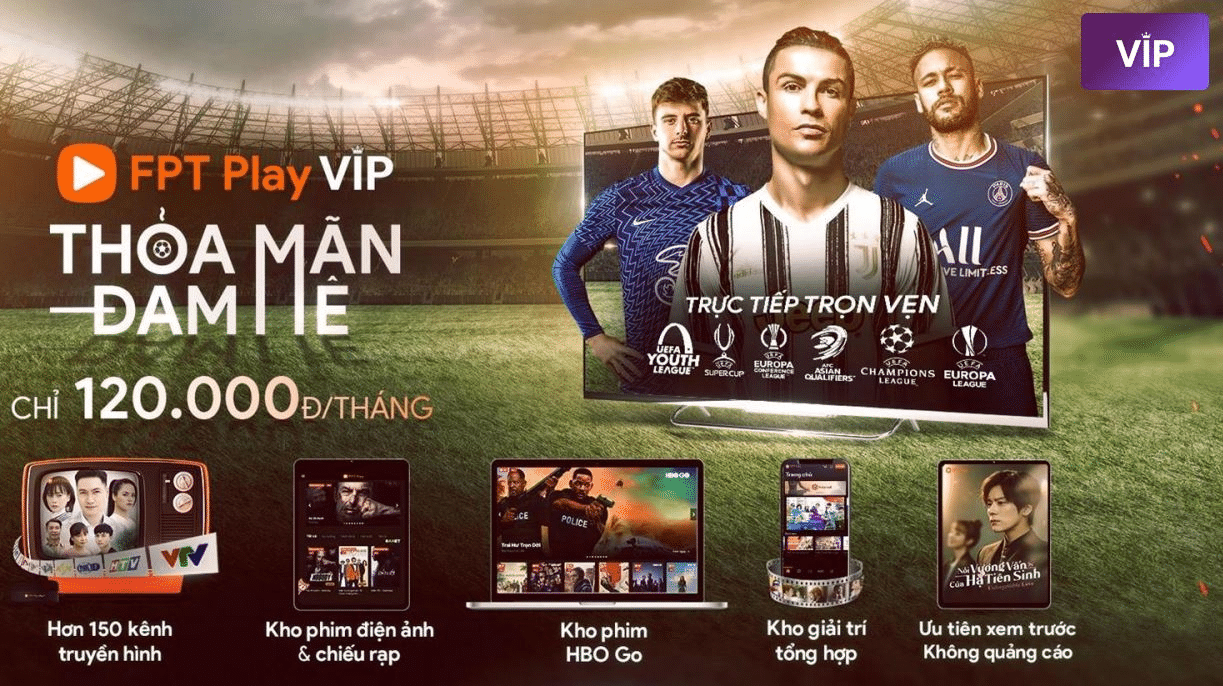gói vip fpt play